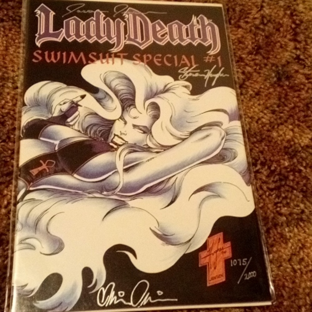 Autograph ladydeath comic by 3